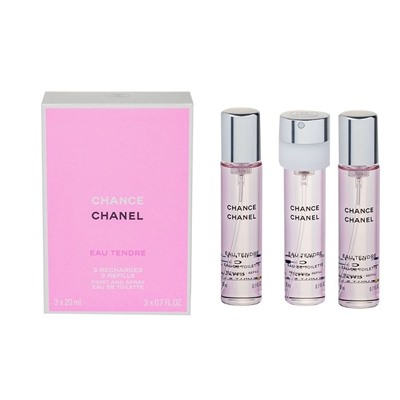 CHANEL CHANCE eau TENDRE edt (w) 3*20ml refill