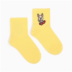 Носки детские, цвет жёлтый, размер 18-20 (27-30)