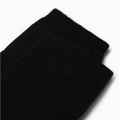 Носки детские махра внутри, цвет чёрный, размер 22