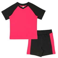 CAJ 9856 Комплект для мальчика (футболка, шорты), красный-черный
