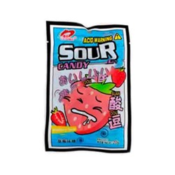 Конфеты Sour Candy Acid Warning Suan Клубника 20гр