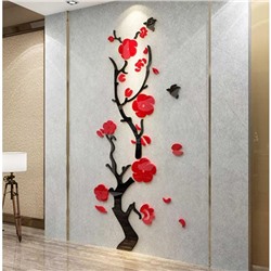 Наклейки интерьерные "Сакура", декор на стену, панно 150 х 45 см