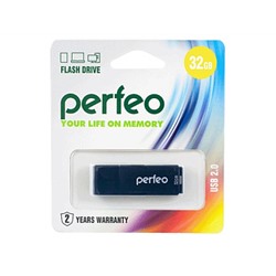 Флеш-диск Perfeo USB 32GB C04 Black  PF-C04B032