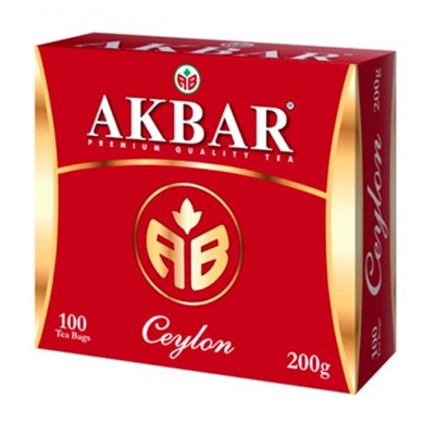 Чай Акбар Ceylon 100 пак.