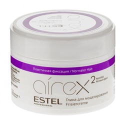 Глина для моделирования волос с матовым эффектом пластичная фиксация AIREX, 65 мл