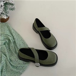 Туфли женские, арт ОБ262, цвет: армейский зелёный ОЦ