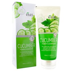 Пенка для умывания с экстрактом огурца Ekel Cucumber Foam Cleanser 100 ml