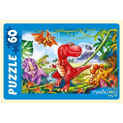 Puzzle   60 элементов "Мир динозавров №36" (П60-6310)