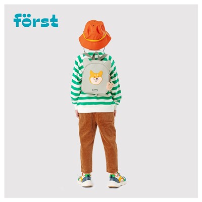 Рюкзак Först F-Kids "Cute corgi" (FT-KB-012405) 25*21*10см, 1 отделение, уплотненная спинка