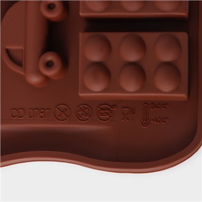 Набор форм для конфет и шоколада Доляна «Игрушки» 3 шт, силикон