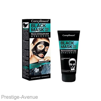 Compliment BLACK MASK Peel Off Маска-пленка для лица Hyaluron 80 ml