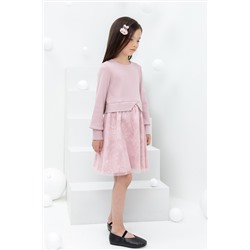 Платье  для девочки  КР 5833/розовый лед к433