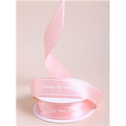 Лента атласная 25мм х 25 ярд  Always By Your Side персиковый