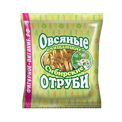 Отруби Сибирские ОВСЯНЫЕ очищающие, 200 г Сибирская Клетчатка