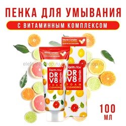 Пенка с витаминным комплексом FarmStay DR.V8 Vitamin Foam Cleansing 100ml (13)