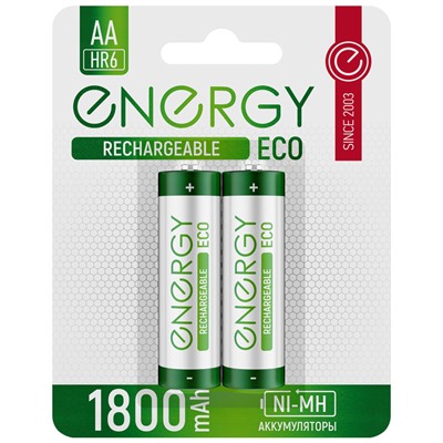 Аккумулятор Energy Eco NIMH-1800-HR6/2B (АА)