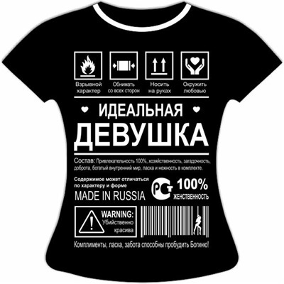 Футболка Идеальная девушка