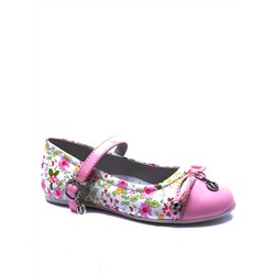 Туфли для девочек 6-610391401, розовый, белый