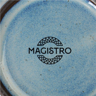 Миска фарфоровая Magistro Garland, 230 мл, d=12 см, цвет голубой