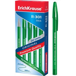 Ручка гель "Erich Krause.R-301 Original Gel" зеленая 45156 0.5мм