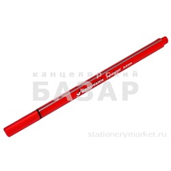 Ручка капиллярная BRAUBERG Aero, КРАСНАЯ, трехгранная, металлический наконечник, 0.4 мм, 142254
