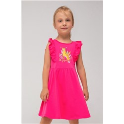 Платье  для девочки  К 5753/темно-розовый к1288