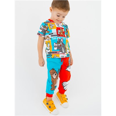 Комплект детский трикотажный для мальчиков: фуфайка (футболка), брюки