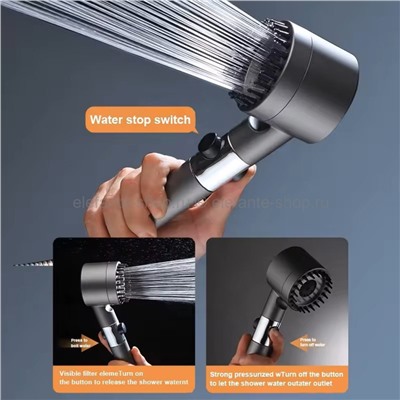 Турбо лейка для душа Turbocharged Shower Head (BJ)