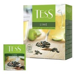 Чай TESS Lime (Тесс Лайм) с цедрой цитрусовых и ароматом лайма 100 пак (0920-09)