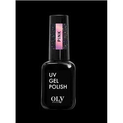 OLYSTYLE Топовое покрытие без липкого слоя Glitter Top Coat тон 06 pink