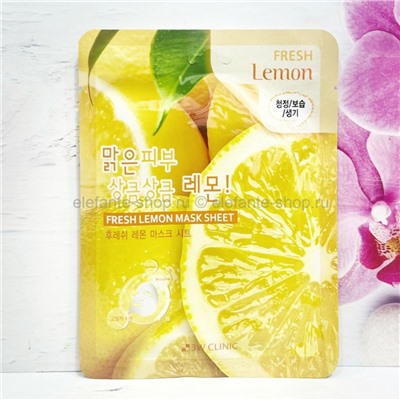 Тканевая маска для лица 3W Clinic Fresh Lemon Sheet Mask (78)