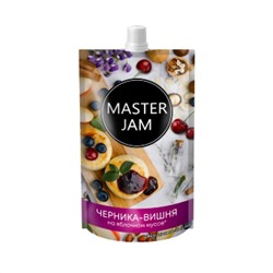 Черника-Вишня джем на яблочном муссе “MASTER JAM” 250 г САВА