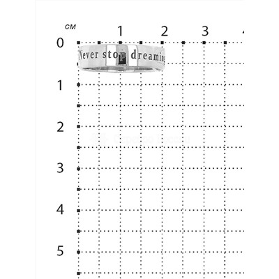 Кольцо из серебра родированное - Never stop dreaming (Не переставайте мечтать) 925 пробы 410-15-15-12р