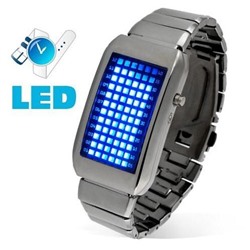 Led watch -  Часы браслет Intercrew 72 синих светодиода