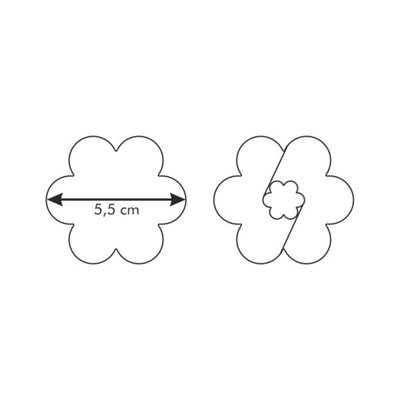 Формочки Tescoma Delicia «Цветок», для печенья с начинкой, 5.5 см