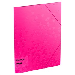 Папка на резинке Berlingo "Neon" А4, 600мкм, розов