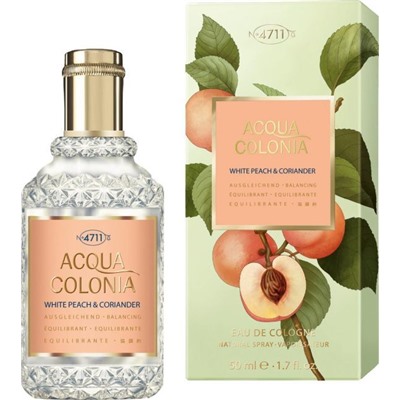 MAURER & WIRTZ 4711 ACQUA COLONIA WHITE PEACH & CORIANDER edc 50ml