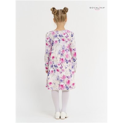 Платье Белоснежка розалия-тофу 116/молочный/100% хлопок