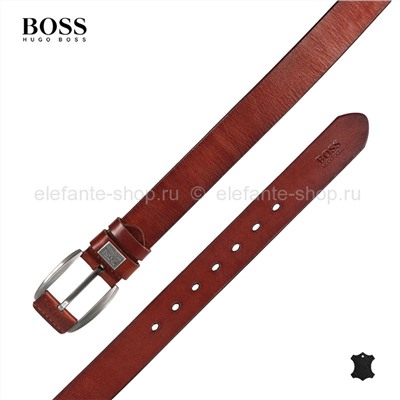 Ремень джинсовый Hugo Boss #HB01 burgundy