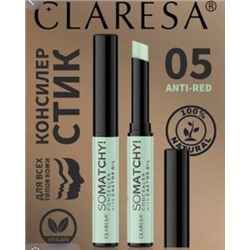 Claresa So Matchy Консилер стик тон 05 Anti red