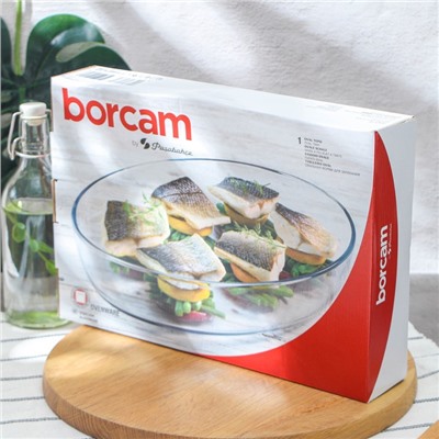 Форма для запекания и выпечки из жаропрочного стекла Borcam, 3 л