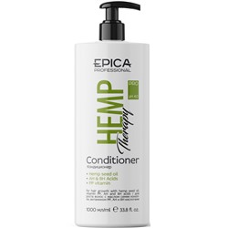EPICA «Hemp therapy ORGANIC», Кондиционер для роста волос с маслом семян конопли, витаминами PP, AH и BH кислотами, 1000 мл