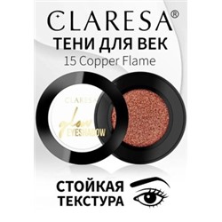 Claresa Glow Тени для век одноцветные тон 15 Copper Flam