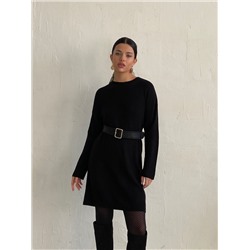 24250 Платье чёрное вязаное (42-44)