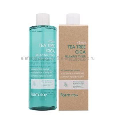 Тонер для лица Farm Stay Vegan Tea Tree Cica Relaxing Toner 400ml (13)