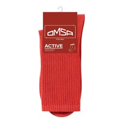 Носки мужские с высокой резинкой OMSA ACTIVE, размер 36-38, цвет orange