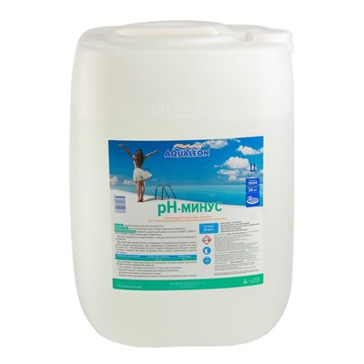Регулятор pH-минус Aqualeon жидкое средство, 30 л (35 кг)