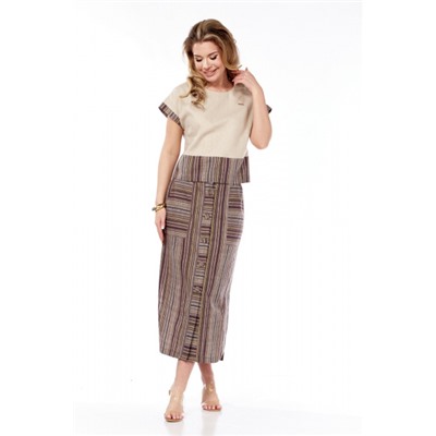 Блуза, юбка  Galean Style артикул 693.1 коричневый