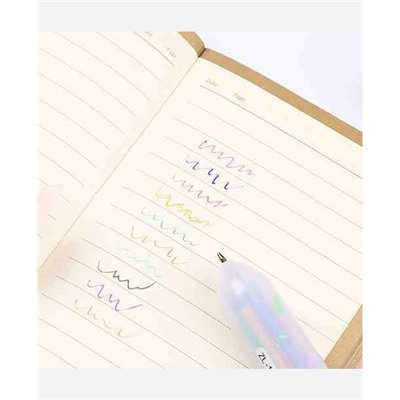 Ручка Кролик с блестками, многоцветная 10 цветов 9046516