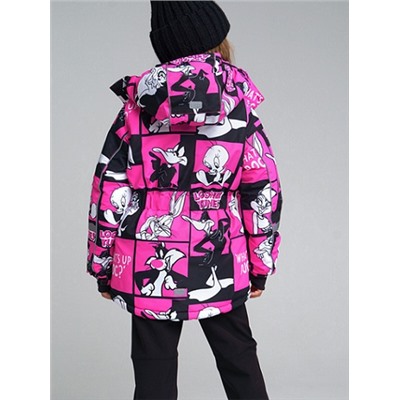 32241601 Куртка текстильная с полиуретановым покрытием для девочек